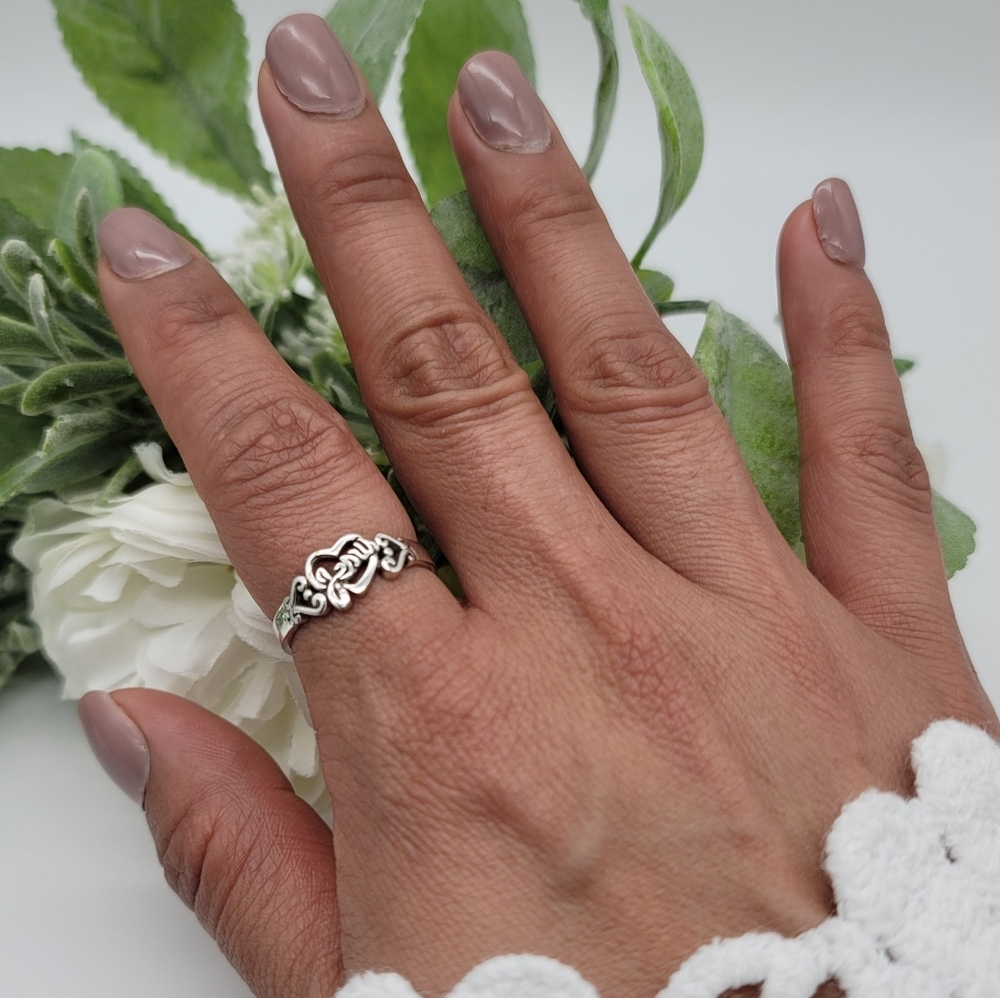 ✝️ JESUS LOVES ME, S925 RING - Picture 3 of 6